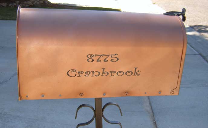 Mailbox Lettering Mailbox Lettering