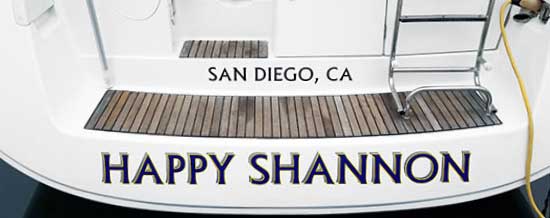 Custom Vinyl Boat Lettering Custom Vinyl Boat Lettering