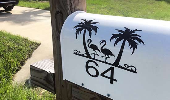 Custom Vinyl Mailbox Decals Custom Vinyl Mailbox Decals