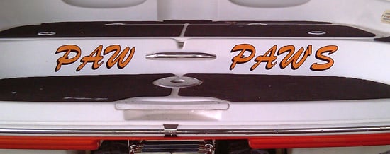 Custom boat name lettering Custom boat name lettering