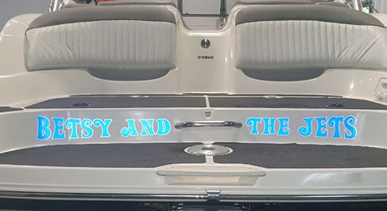 Custom Vinyl Boat Lettering Custom Vinyl Boat Lettering