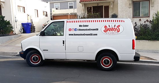 Custom Vinyl Lettering For Ice Cream Van Custom Vinyl Lettering For Ice Cream Van