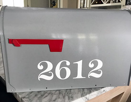 Custom Vinyl Numbers for Mailbox Custom Vinyl Numbers for Mailbox