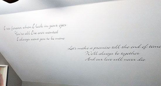 Custom Vinyl Wall Lettering Custom Vinyl Wall Lettering