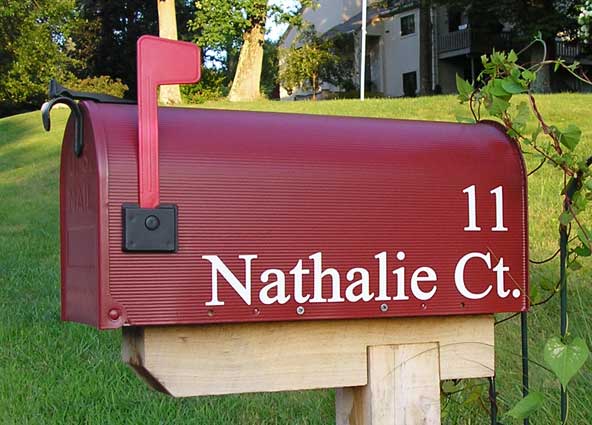 Custom Mailbox Lettering Custom Mailbox Lettering
