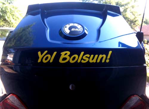 Custom lettering on a motorcycle Custom lettering on a motorcycle