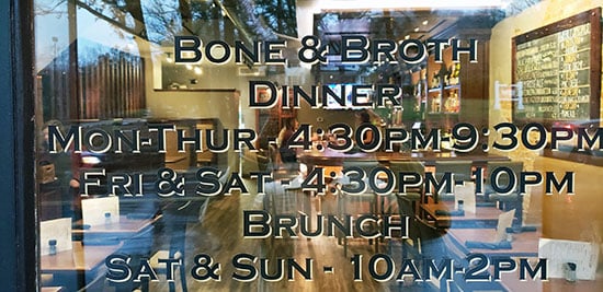 Submitted by: Sam Douglas, Asheville, NC - Font used: Copperplate Custom Vinyl Lettering For Window