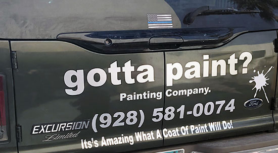 Custom Vinyl Lettering For Work Vehicle Custom Vinyl Lettering For Work Vehicle