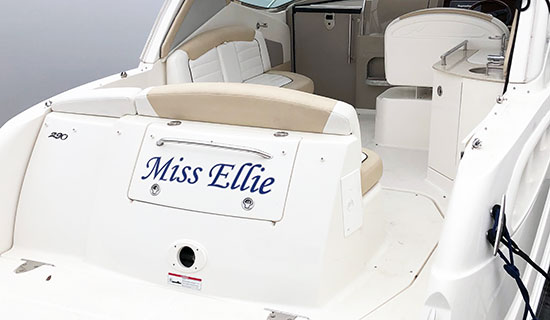 Custom Vinyl Boat Name Custom Vinyl Boat Name
