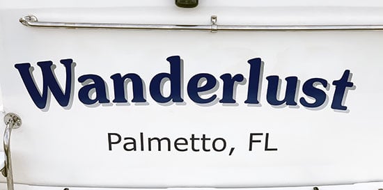 Custom Vinyl Boat Name Custom Vinyl Boat Name