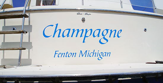 Cuatom Vinyl Boat Name Cuatom Vinyl Boat Name
