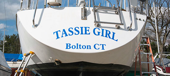 Custom Vinyl Boat Name Custom Vinyl Boat Name