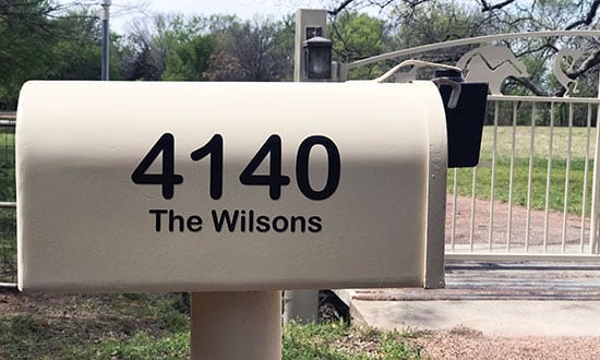 Custom Vinyl Letters and Numbers For Mailbox Custom Vinyl Letters and Numbers For Mailbox