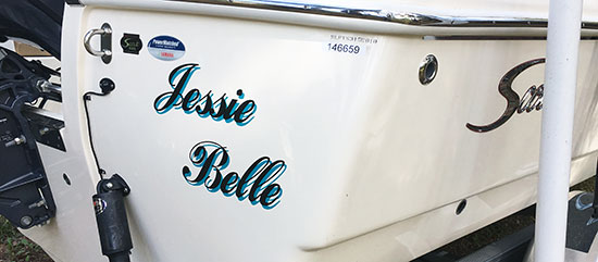Custom Vinyl Boat Name Custom Vinyl Boat Name