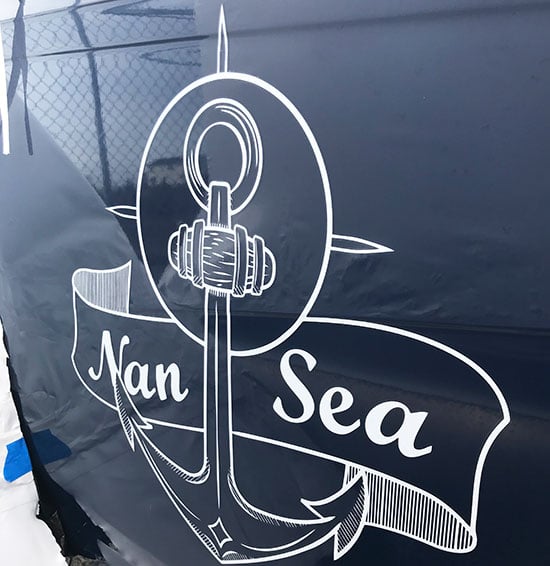 Custom Vinyl Boat Decal Custom Vinyl Boat Decal