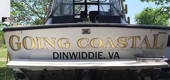 Custom Vinyl Boat Name Custom Vinyl Boat Name