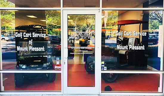 Submitted by: David Upshaw, MT. Pleasant, SC - Font used: Bolt Custom Vinyl Window Lettering