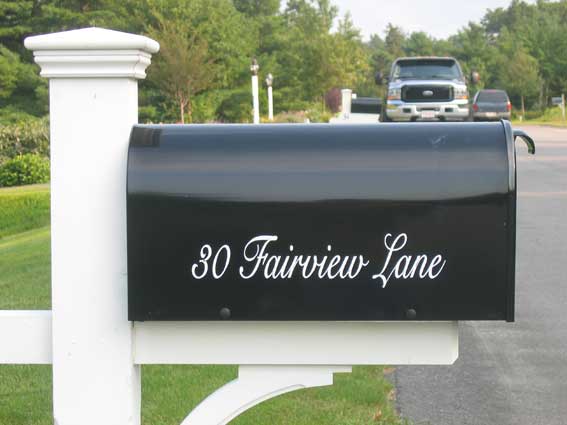 Custom Mailbox Lettering Custom Mailbox Lettering