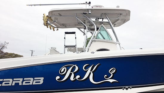Custom Vinyl Boat Name Custom Vinyl Boat Name