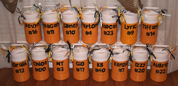 Custom lettering on water bottles Custom lettering on water bottles
