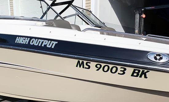 Cystom Vinyl Boat Name And Registration Numbers Cystom Vinyl Boat Name And Registration Numbers