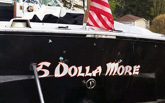 Custom Vinyl Boat Name Custom Vinyl Boat Name