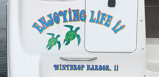Custom Vinyl Decal For Boat Name Custom Vinyl Decal For Boat Name