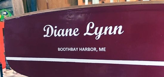 Custom Vinyl Model Boat Lettering Custom Vinyl Model Boat Lettering