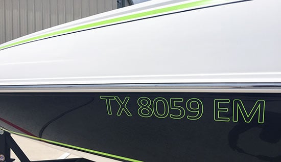 Custom Vinyl Lettering For Boat Registration Custom Vinyl Lettering For Boat Registration