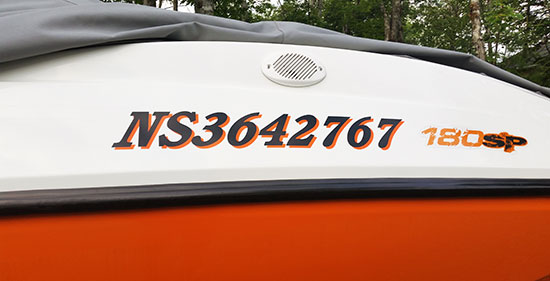 Custom Vinyl Boat Registration Numbers Custom Vinyl Boat Registration Numbers