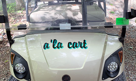 Custom Vinyl Lettering For Golf Cart Custom Vinyl Lettering For Golf Cart
