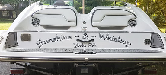Custom Vinyl Boat Name Custom Vinyl Boat Name