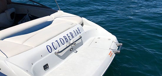 Custom Vinyl Boat Name Custom Vinyl Boat Name