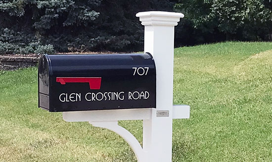 Custom Vinyl Mailbox Lettering Custom Vinyl Mailbox Lettering