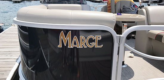 Custom Vinyl Boat Name Custom Vinyl Boat Name