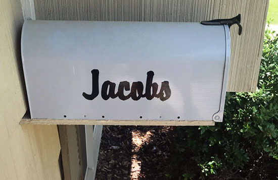 Custom Vinyl Lettering For Mailbox Custom Vinyl Lettering For Mailbox