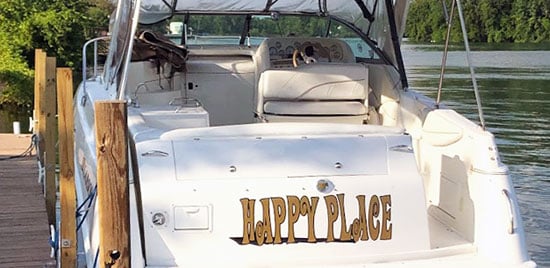 Custom Vinyl Boat Name Custom Vinyl Boat Name