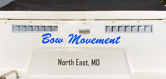 Custom Vinyl Boat Name Custom Vinyl Boat Name