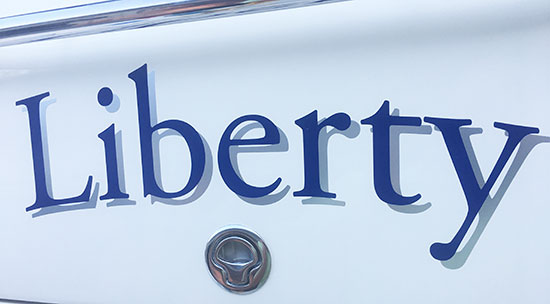 Custom Vinyl Boat Name Custom Vinyl Boat Name