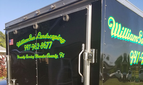 Custom Vinyl Trailer Lettering Custom Vinyl Trailer Lettering