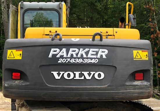 Custom Vinyl Lettering For Excavator Custom Vinyl Lettering For Excavator