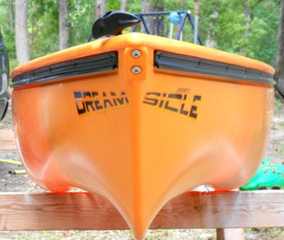 Custom lettering on a Kayak Custom lettering on a Kayak