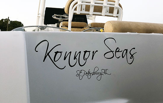 Custom Vinyl Boat Name Custom Vinyl Boat Name
