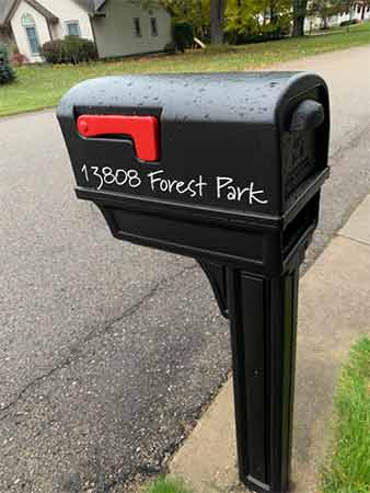 White Mailbox Lettering White Mailbox Lettering