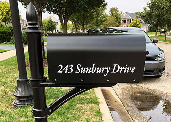 Custo Vinyl Mailbox Lettering Custo Vinyl Mailbox Lettering