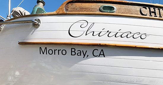 Custom Vinyl Boat Name Custom Vinyl Boat Name