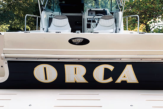 Custom Vinyl Boat Name Custom Vinyl Boat Name
