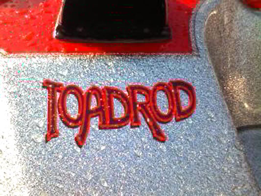 Custom Lettering on a Bass Boat Custom Lettering on a Bass Boat