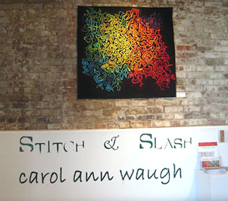 Custom lettering on a art exhibit wall Custom lettering on a art exhibit wall