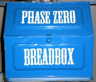Custom Lettering on a breadbox
